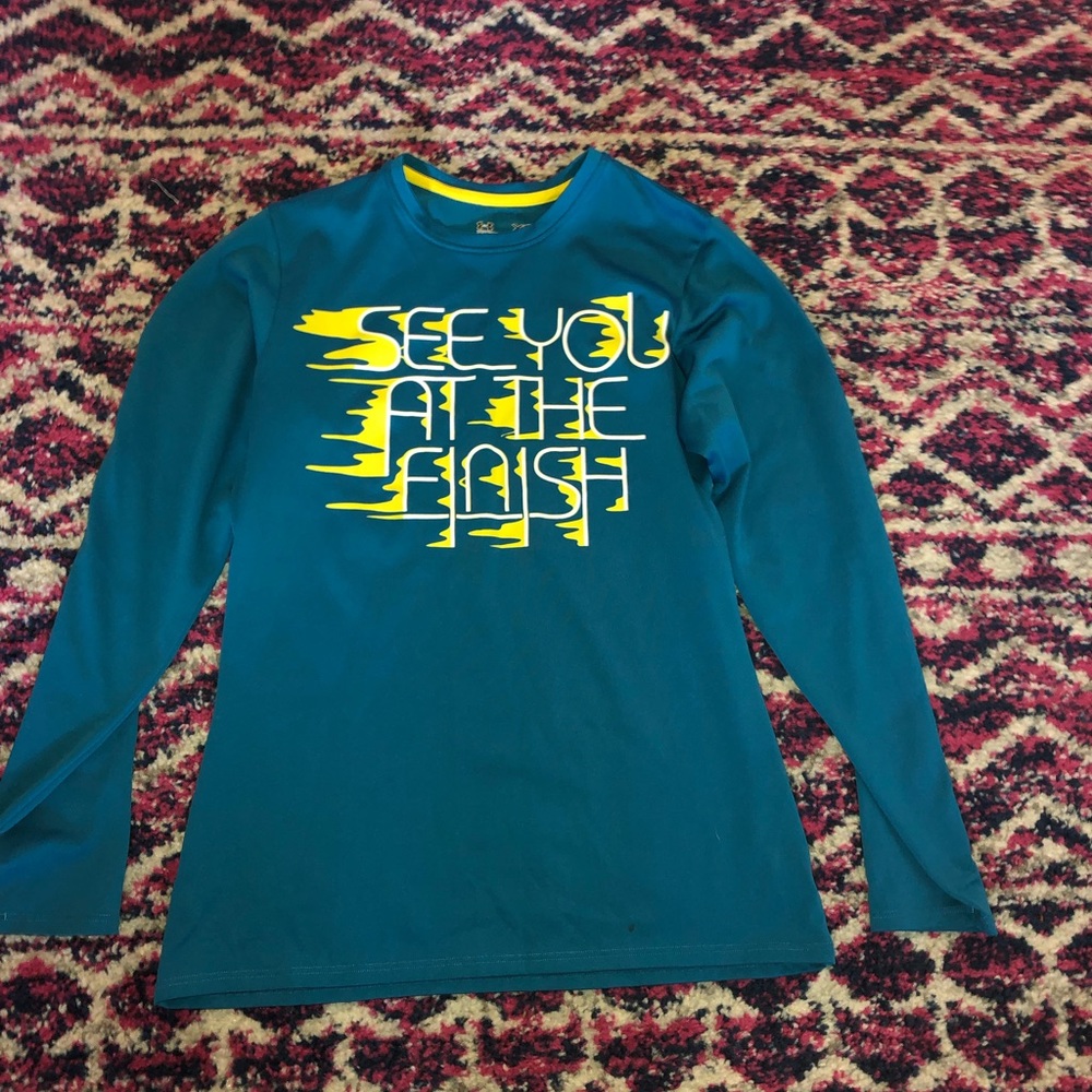 Under Armour long sleeve running shirt.